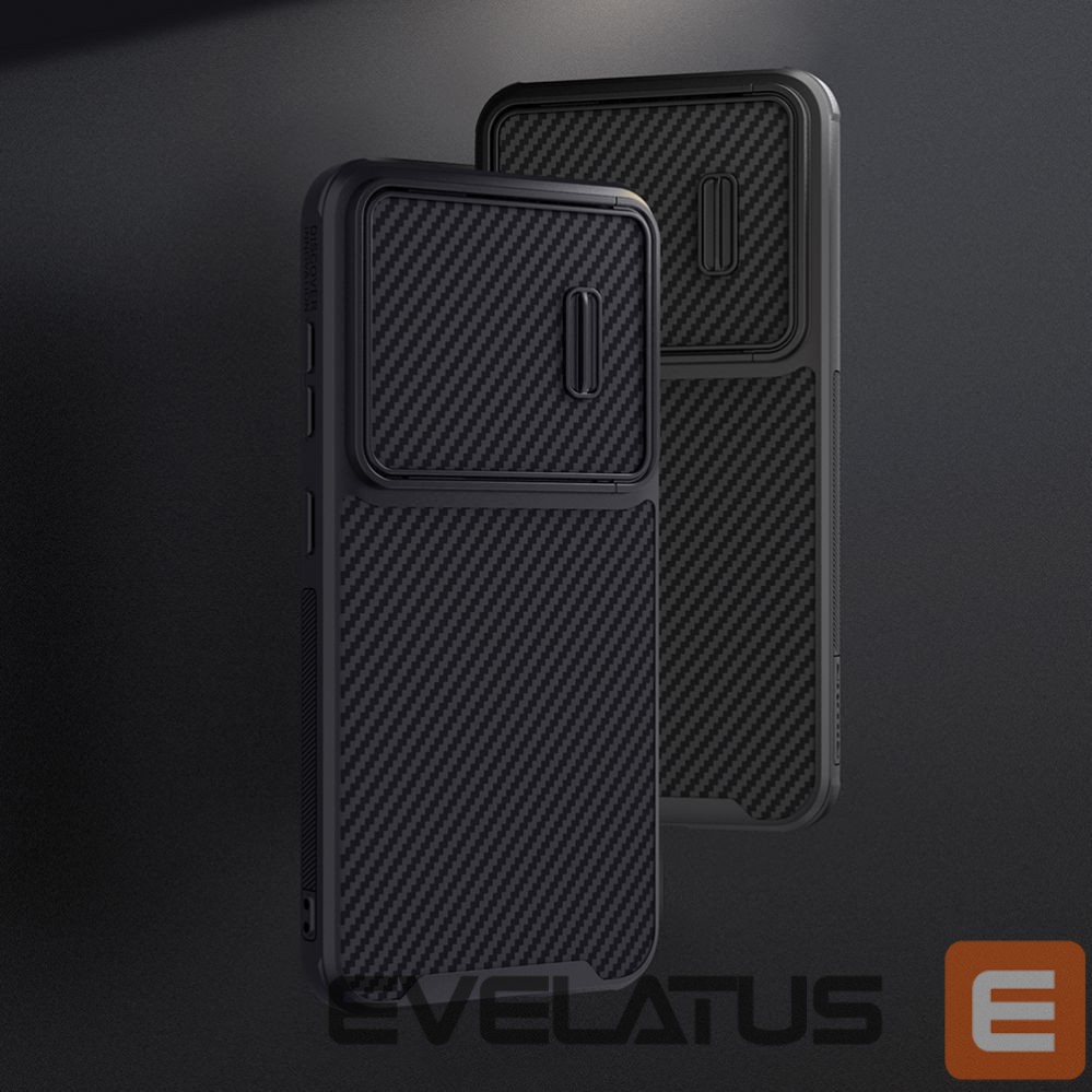 Nugarėlės dėklai Nillkin Nillkin Synthetic Fiber S Case for Samsung Galaxy S23+, camera cover, black
