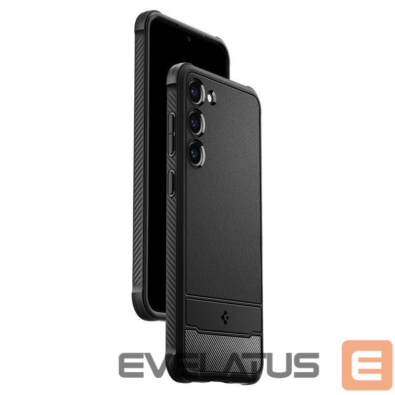 Nugarėlės dėklai Spigen Spigen Rugged Armor Case for Samsung Galaxy S23 - Matte Black