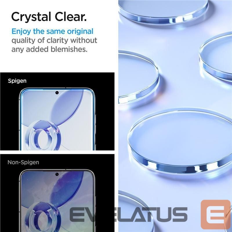 Apsauginiai stiklai Spigen Spigen Glas.tR EZ Fit Tempered Glass for Samsung Galaxy S23 - 2 pcs.