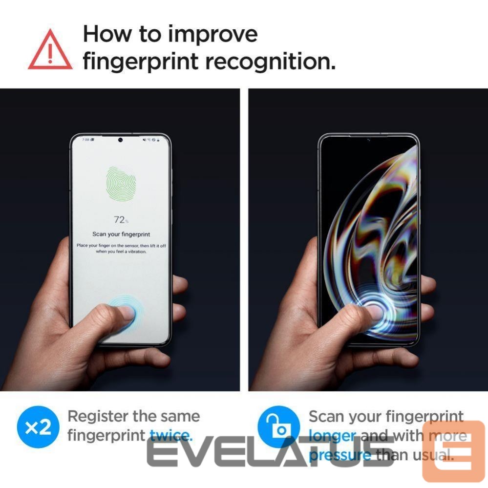 Apsauginiai stiklai Spigen Spigen Glas.tR EZ Fit tempered glass for Samsung Galaxy S23+ - 2 pcs.