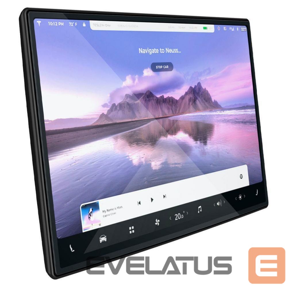 Apsauginiai stiklai Spigen Spigen Glas.tR EZ Fit Tempered Glass for Tesla Model X 2022 / Model S 2021 - Black