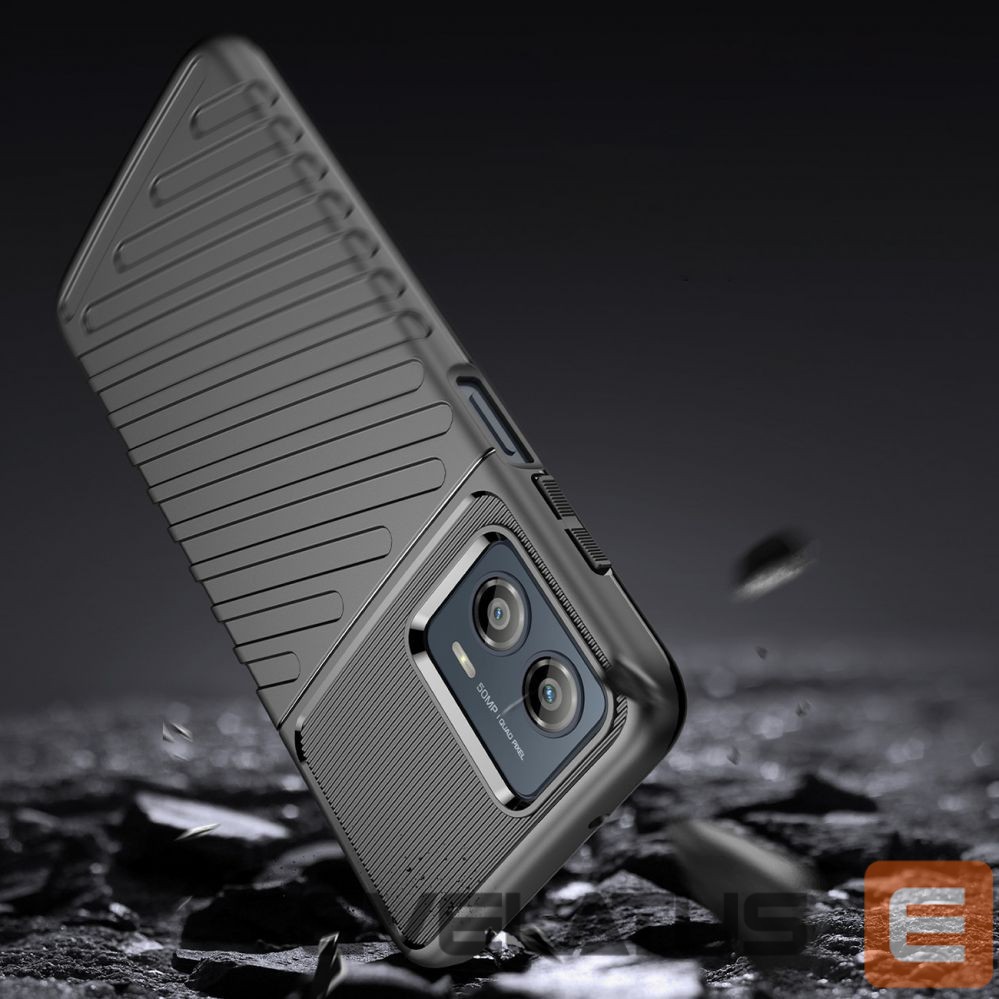 Nugarėlės dėklai Hurtel Thunder Case case for Motorola Moto G53 silicone armor case black