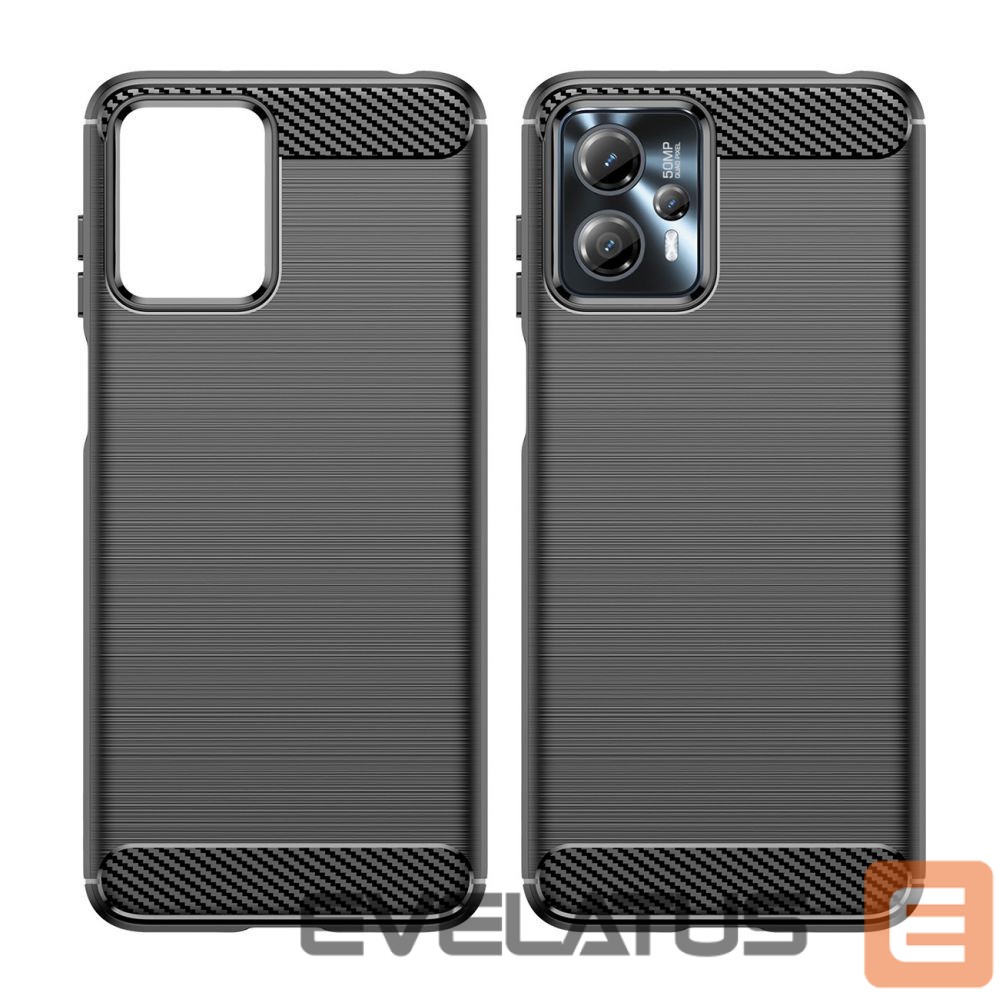 Nugarėlės dėklai Hurtel Carbon Case for Motorola Moto G13 flexible silicone carbon cover black