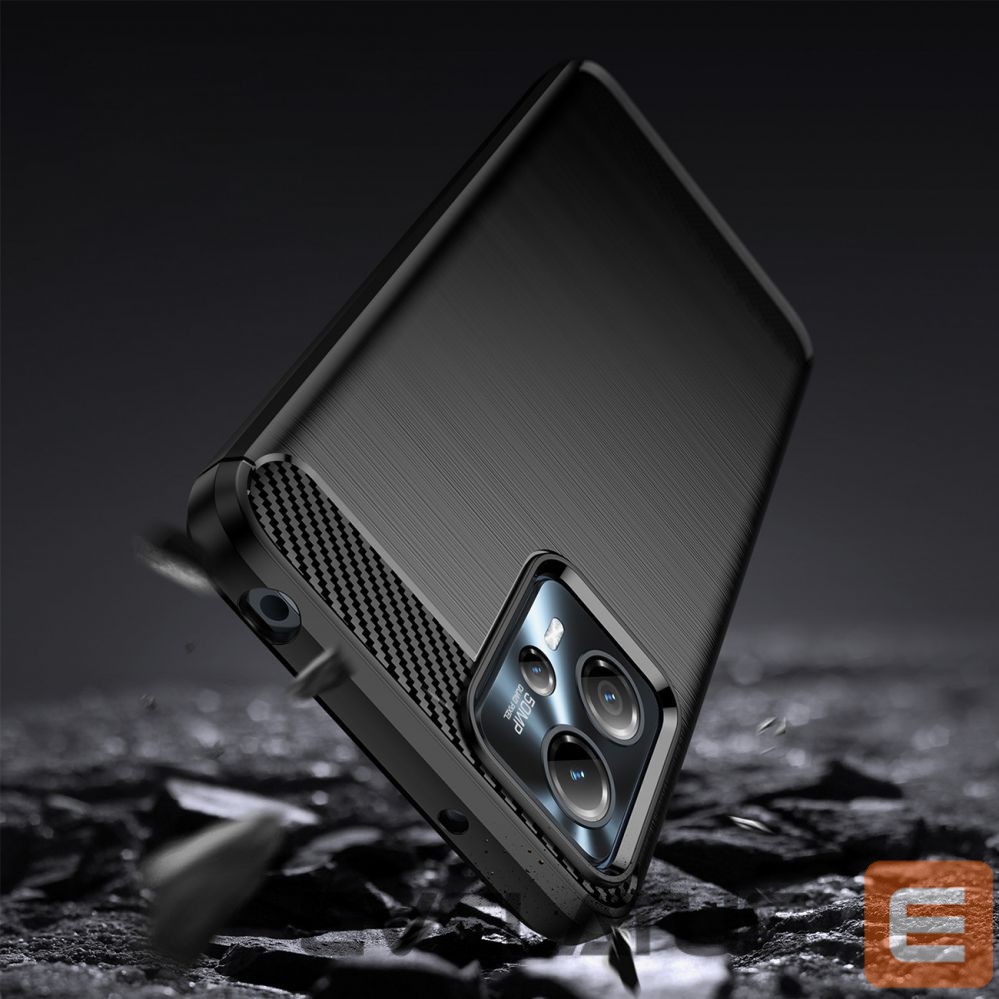Nugarėlės dėklai Hurtel Carbon Case for Motorola Moto G13 flexible silicone carbon cover black