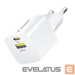 Adapteriai Wozinsky  Wozinsky WWCEAC GaN USB-A USB-C 33W Wall Charger - White 