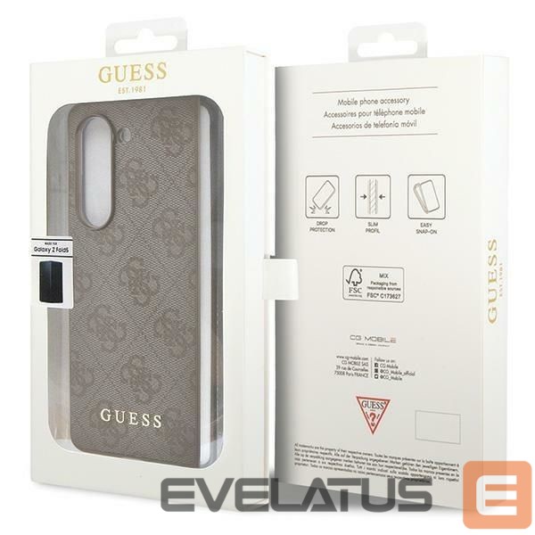 Nugarėlės dėklai Guess Guess GUHCZFD5GF4GBR F946 Z Fold5 brown/brown hardcase 4G Charms Collection