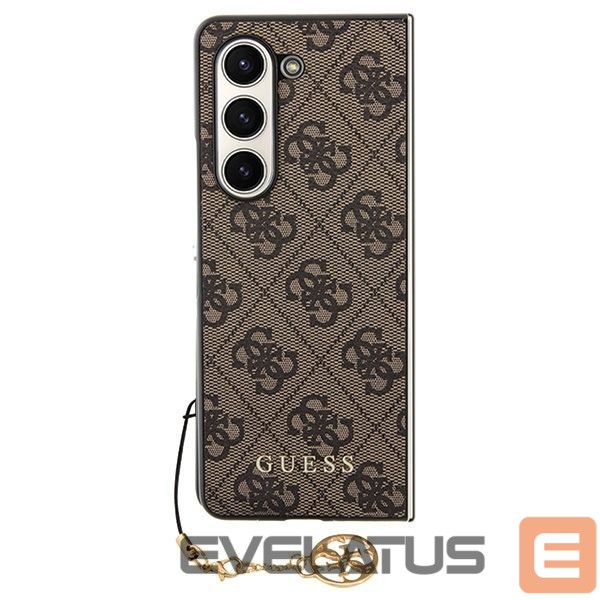 Nugarėlės dėklai Guess Guess GUHCZFD5GF4GBR F946 Z Fold5 brown/brown hardcase 4G Charms Collection