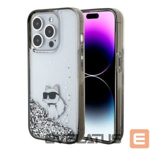 Nugarėlės dėklai Karl Lagerfeld  Karl Lagerfeld Liquid Glitter Choupette case for iPhone 15 Pro Max - transparent 