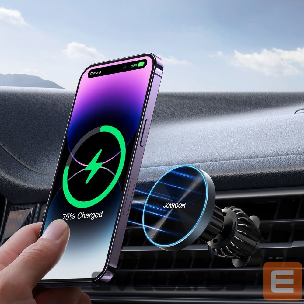 Kabelis Joyroom Joyroom Magnetic Car Holder Wireless Charger 15W for Air Vent Black (JR-ZS240 Pro)