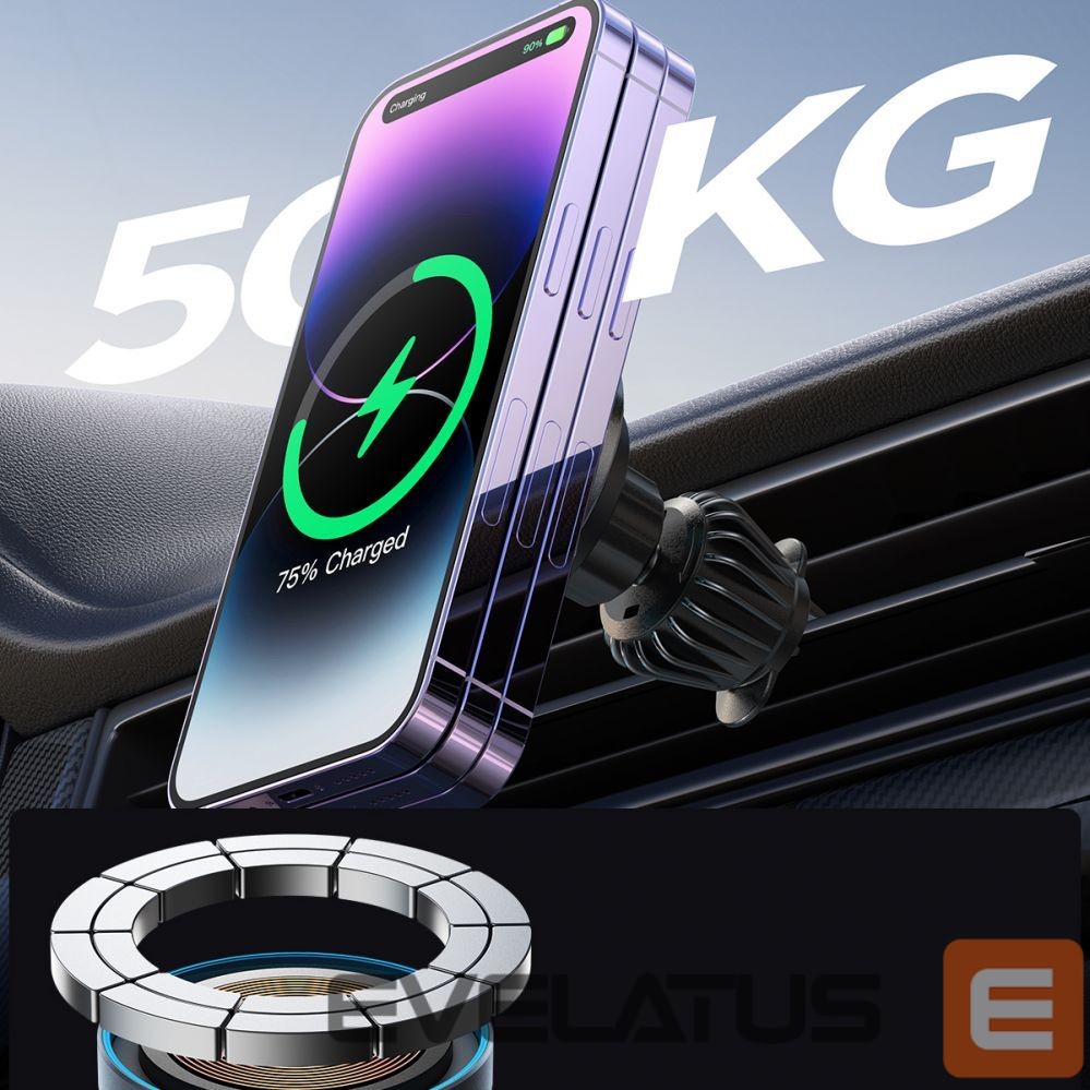 Kabelis Joyroom Joyroom Magnetic Car Holder Wireless Charger 15W for Air Vent Black (JR-ZS240 Pro)