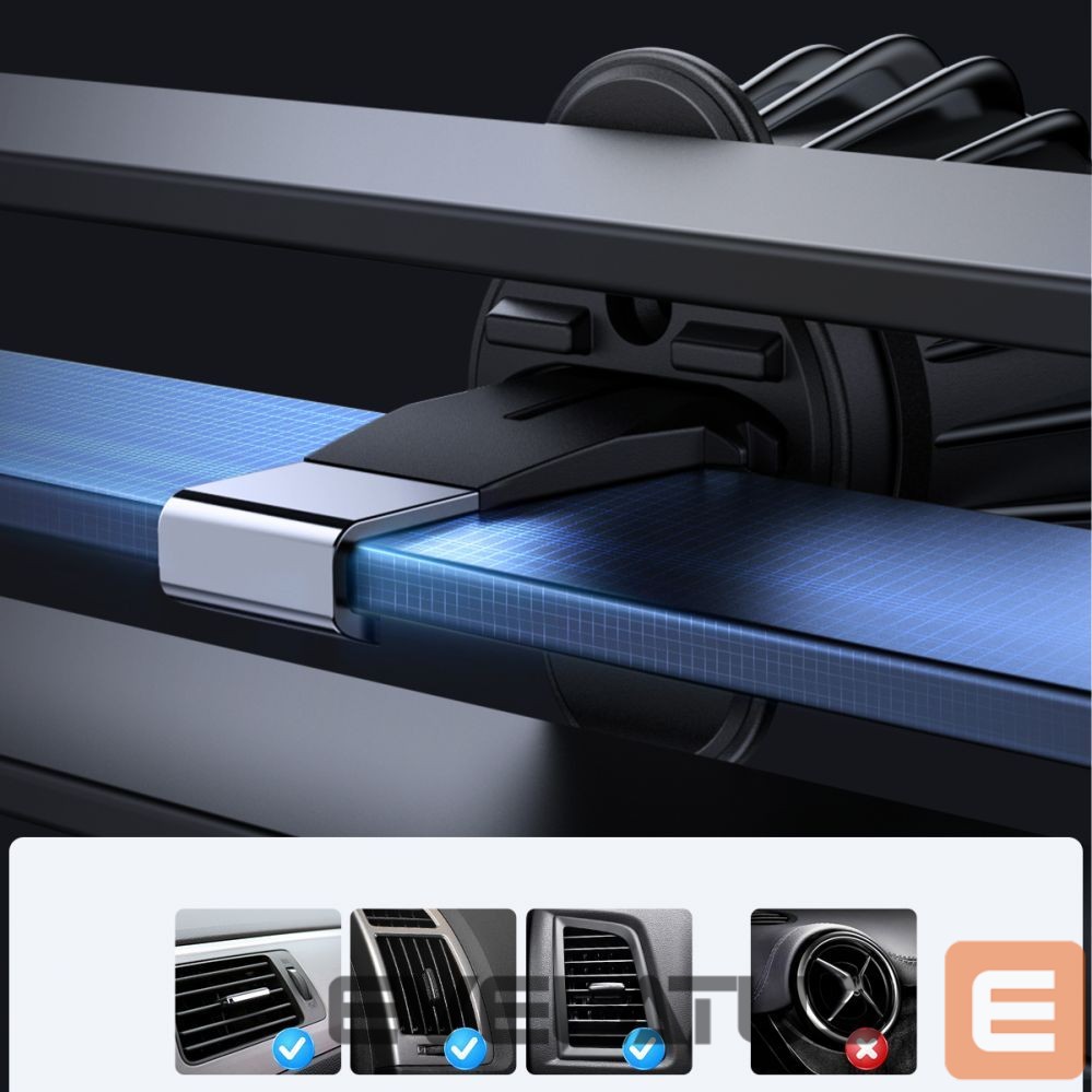 Kabelis Joyroom Joyroom Magnetic Car Holder Wireless Charger 15W for Air Vent Black (JR-ZS240 Pro)