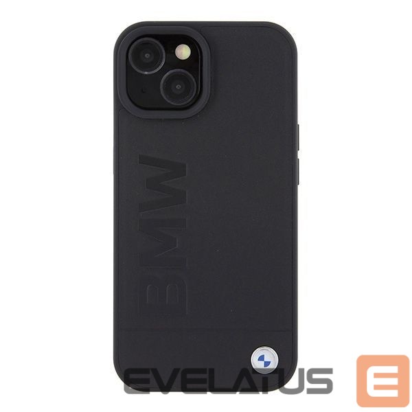 Nugarėlės dėklai BMW BMW BMHMP15SSLLBK iPhone 15 6.1" black/black Magsafe hardcase Signature Logo Imprint