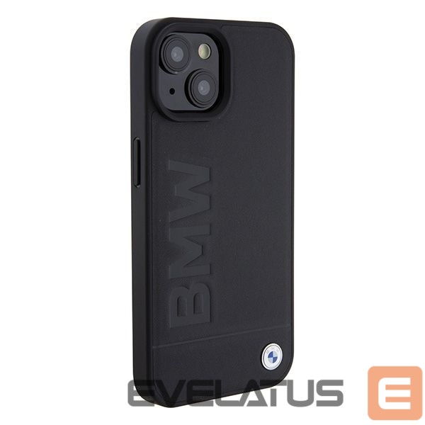 Nugarėlės dėklai BMW BMW BMHMP15SSLLBK iPhone 15 6.1" black/black Magsafe hardcase Signature Logo Imprint
