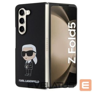 Nugarėlės dėklai Karl Lagerfeld  Karl Lagerfeld KLHCZFD5SNIKBCK Z Fold5 hardcase black/black Silicone Ikonik 