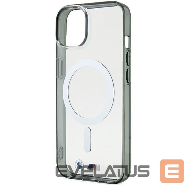 Nugarėlės dėklai BMW BMW Silver Ring MagSafe iPhone 15 Case - Clear
