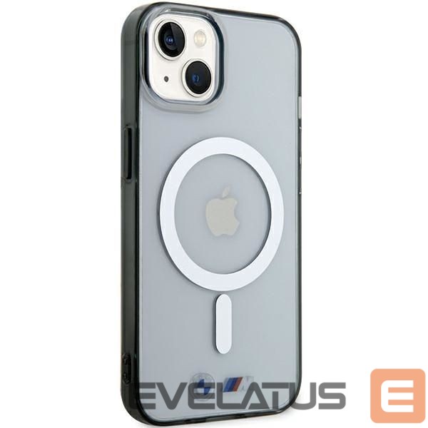 Nugarėlės dėklai BMW BMW Silver Ring MagSafe iPhone 15 Case - Clear
