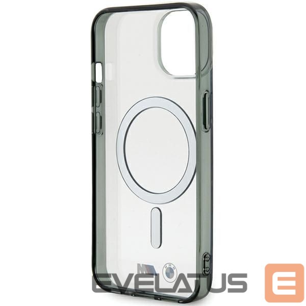 Nugarėlės dėklai BMW BMW Silver Ring MagSafe iPhone 15 Case - Clear