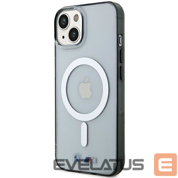 Nugarėlės dėklai BMW BMW Silver Ring MagSafe iPhone 15 Case - Clear