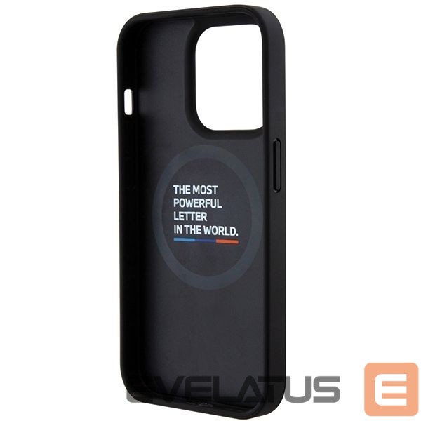 Nugarėlės dėklai BMW BMW Quilted Tricolor MagSafe case for iPhone 15 Pro - black