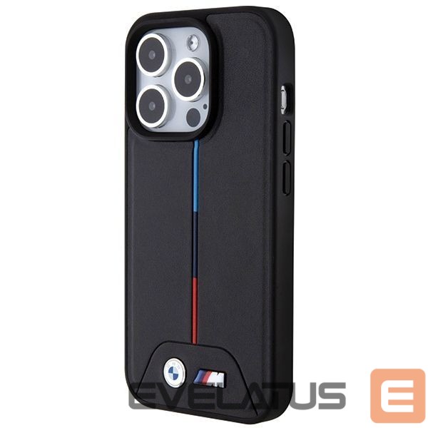 Nugarėlės dėklai BMW BMW Quilted Tricolor MagSafe case for iPhone 15 Pro - black