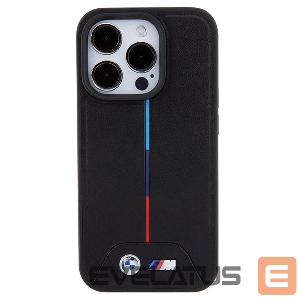 Nugarėlės dėklai BMW BMW Quilted Tricolor MagSafe case for iPhone 15 Pro - black