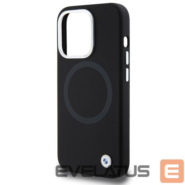 Nugarėlės dėklai BMW BMW Signature Liquid Silicone MagSafe case for iPhone 15 Pro - black