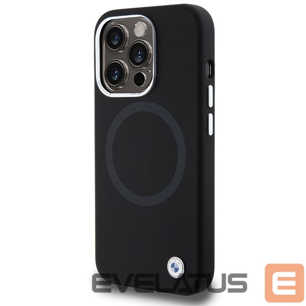 Nugarėlės dėklai BMW BMW Signature Liquid Silicone MagSafe case for iPhone 15 Pro - black