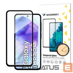 Apsauginiai stiklai Wozinsky  Wozinsky Tempered Glass Full Glue for Samsung Galaxy A55 with black frame 