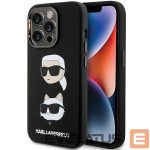Nugarėlės dėklai Karl Lagerfeld Apple Karl Lagerfeld Silicone Karl&Choupette Head case for iPhone 15 Pro - black 