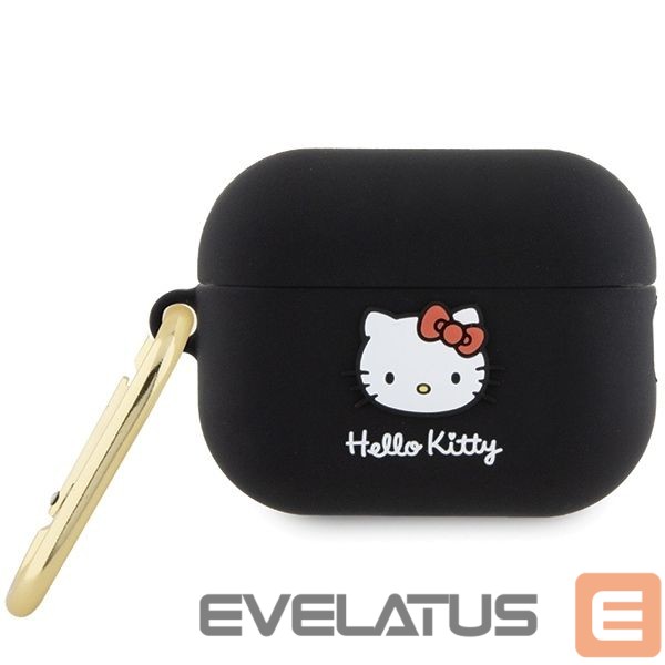 Kitas telefono priedas Hello Kitty Hello Kitty Silicone 3D Kitty Head Case for AirPods Pro 2 (2022/2023) - Black