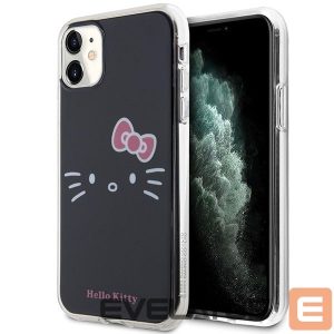 Nugarėlės dėklai Hello Kitty  Hello Kitty IML Kitty Face case for iPhone 11 / Xr - black 