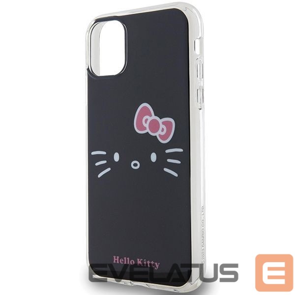 Nugarėlės dėklai Hello Kitty Hello Kitty IML Kitty Face case for iPhone 11 / Xr - black