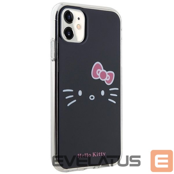 Nugarėlės dėklai Hello Kitty Hello Kitty IML Kitty Face case for iPhone 11 / Xr - black