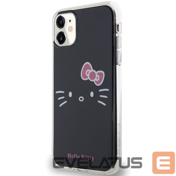 Nugarėlės dėklai Hello Kitty Hello Kitty IML Kitty Face case for iPhone 11 / Xr - black