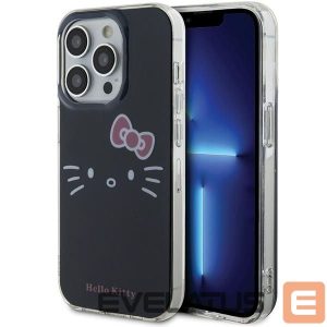 Nugarėlės dėklai Hello Kitty  Hello Kitty IML Kitty Face case for iPhone 15 Pro - black 