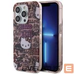 Nugarėlės dėklai Hello Kitty  Hello Kitty IML Tags Graffiti case for iPhone 15 Pro Max - pink 