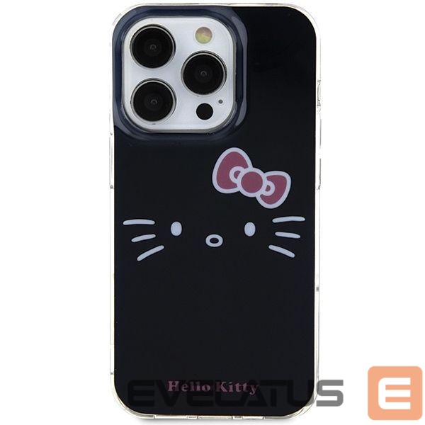 Nugarėlės dėklai Hello Kitty Hello Kitty IML Kitty Face case for iPhone 15 Pro Max - black