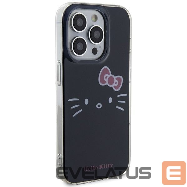 Nugarėlės dėklai Hello Kitty Hello Kitty IML Kitty Face case for iPhone 15 Pro Max - black