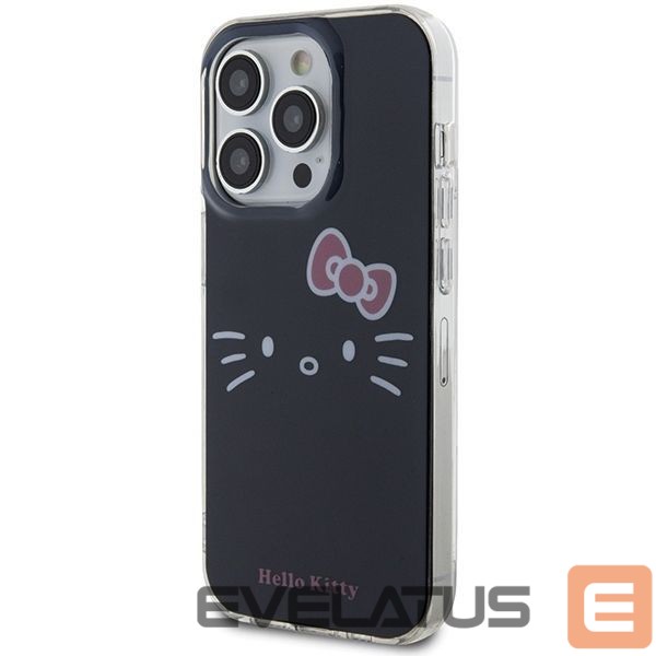 Nugarėlės dėklai Hello Kitty Hello Kitty IML Kitty Face case for iPhone 15 Pro Max - black