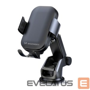 Automatinis laikiklis Wozinsky  Wozinsky WUMID Car Dashboard Phone Holder with 15W Inductive Charger - Black 