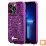 Nugarėlės dėklai Guess  Guess Disco Metal Script case for iPhone 14 Pro - fuchsia 