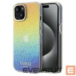 Nugarėlės dėklai Guess  Guess IML Faceted Mirror Disco Iridescent case for iPhone 14 / 15 / 13 - multicolor