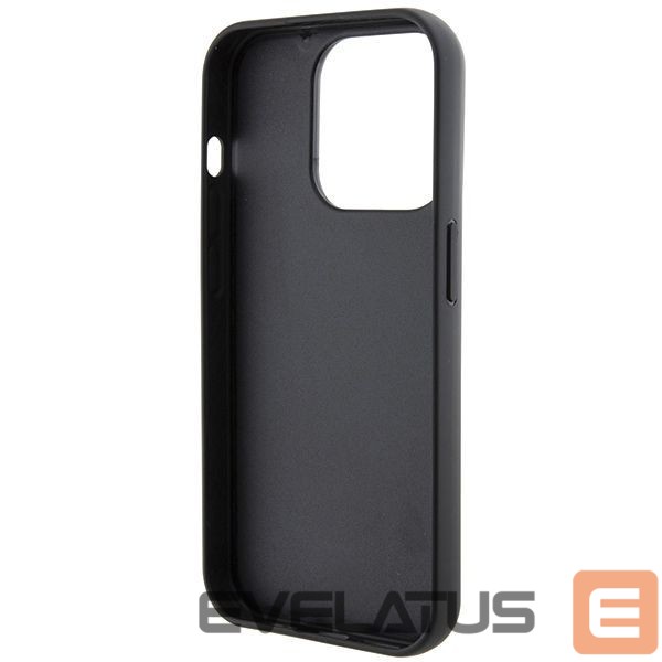 Nugarėlės dėklai Karl Lagerfeld Karl Lagerfeld Gripstand Saffiano Choupette Pins case for iPhone 14 Pro - black