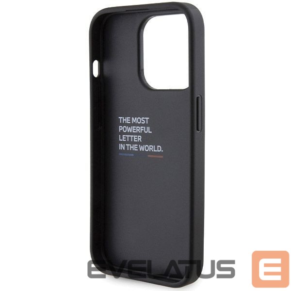 Nugarėlės dėklai BMW BMW Grip Hot Stamp case for iPhone 15 Pro - black