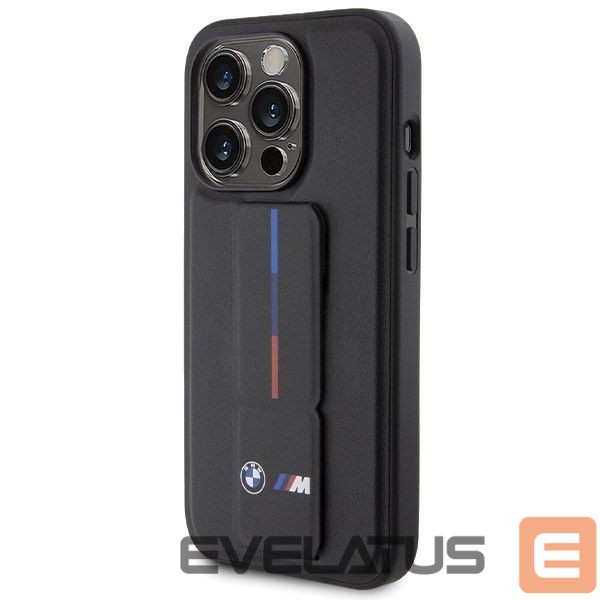 Nugarėlės dėklai BMW BMW Grip Hot Stamp case for iPhone 15 Pro - black