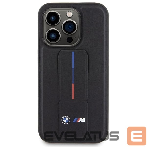Nugarėlės dėklai BMW BMW Grip Hot Stamp case for iPhone 15 Pro Max - black