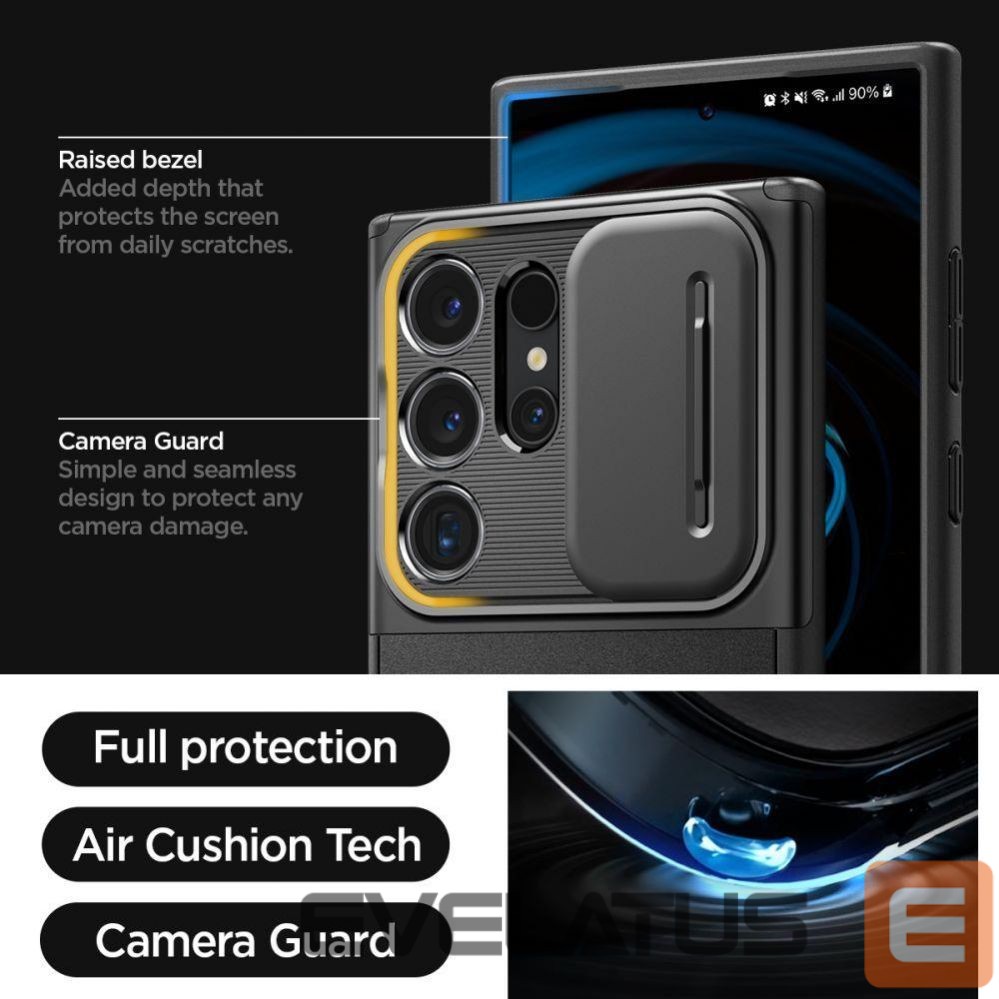 Kitas telefono priedas Spigen Spigen Optik Armor Case for Samsung Galaxy S24 Ultra - Black