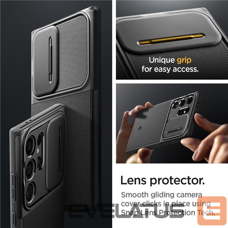 Kitas telefono priedas Spigen Spigen Optik Armor Case for Samsung Galaxy S24 Ultra - Black