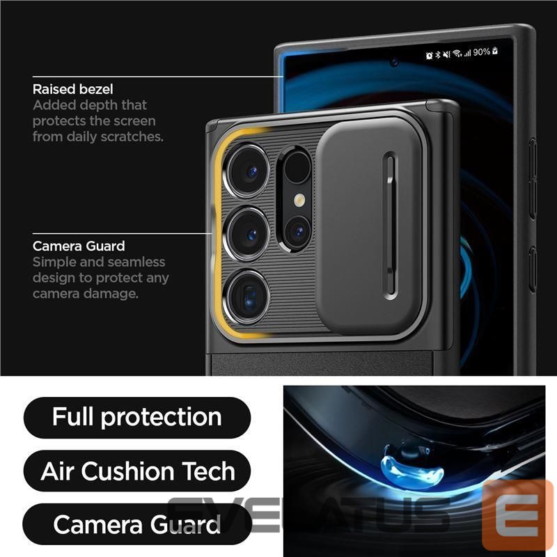 Kitas telefono priedas Spigen Spigen Optik Armor Case for Samsung Galaxy S24 Ultra - Black