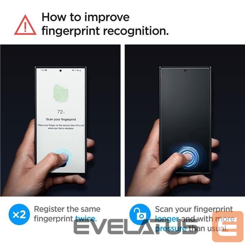 Kitas telefono priedas Spigen Spigen Glas.tR EZ Fit Tempered Glass for Samsung Galaxy S24 Ultra - 2 pcs.